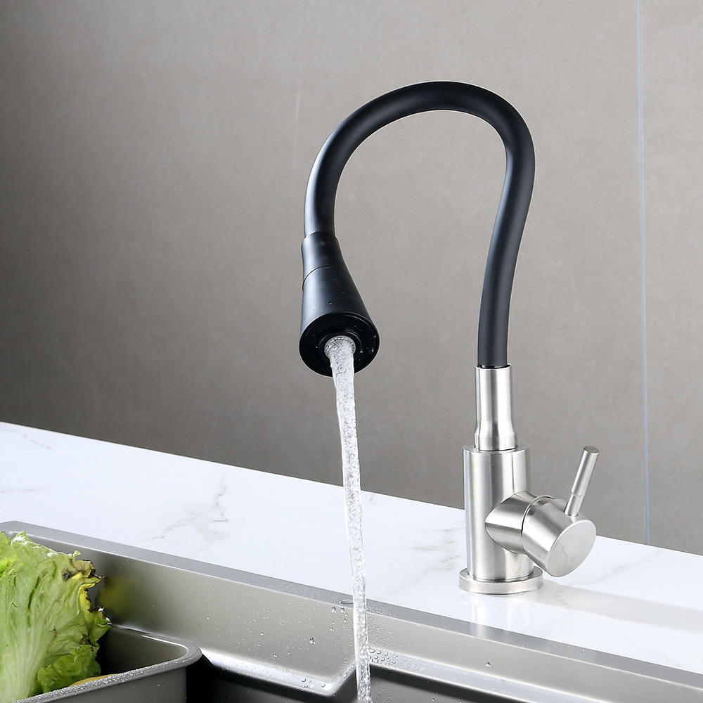 Смеситель для кухни Mixxus SEO-011-T Graphite Refl.Black нержавейка (Цвет графит+черный излив) (MI8434) Черновцы - изображение 7