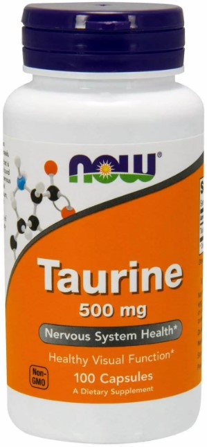 Таурин Now Foods Taurine 500 мг 100 вегетарианских капсул Киев - изображение 1