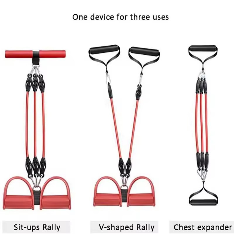 Тренажер эспандер многофункциональный для фитнеса,красный Каменец-Подольский - изображение 2