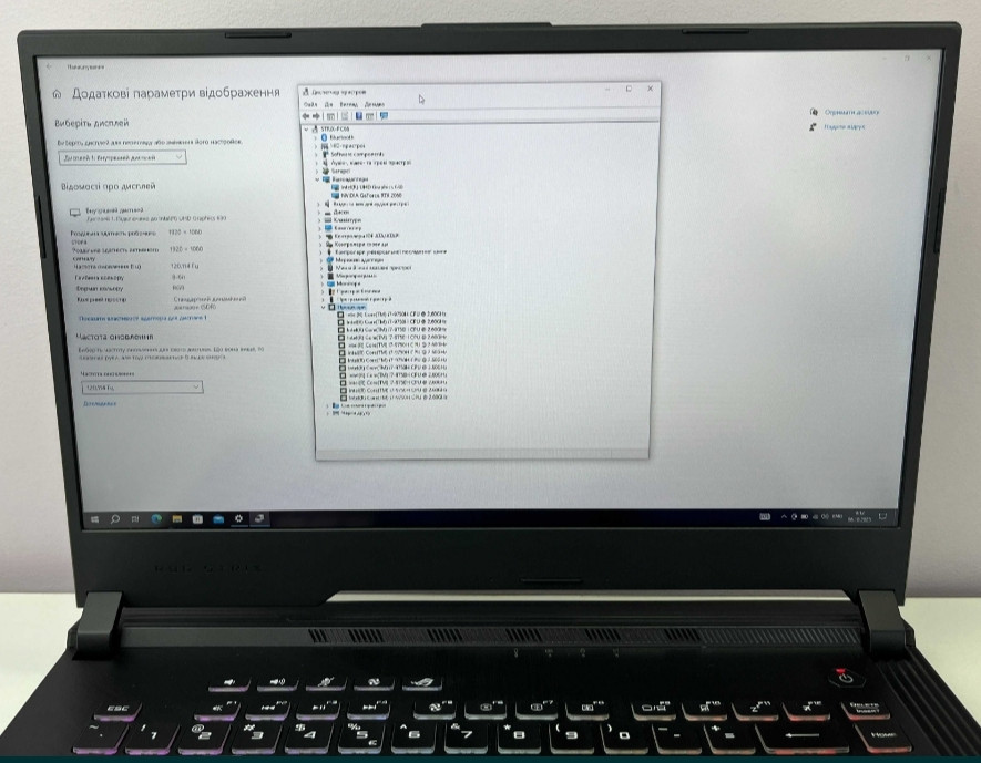 ASUS ROG STRIX RTX 2060 6Gb 115W i7-9750H 120Hz RAM 16 Gb SSD 512Gb.Ноутбук Київ - фото 8