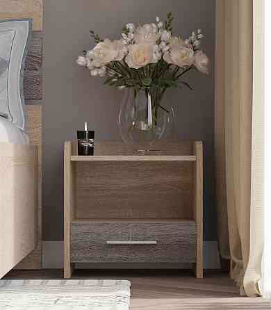 Тумба прикроватная Эверест Т-1 40х40х40 сонома + трюфель (DTM-2079) Львов