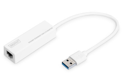 Мережевий адаптер DIGITUS USB 3.0 - RJ45 Gigabit Ethernet, гігабітний LAN перехідник для ноутбука, ПК та MacBook Київ - фото 2