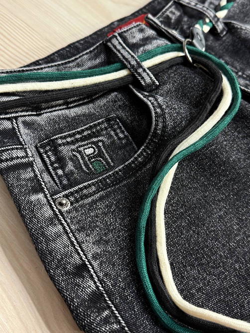 Джинси жіночі Vanver 82107 утеплені на флісі палаццо прямі чорні, чорний, 31, 31, 83 см, 109 см Київ - фото 3