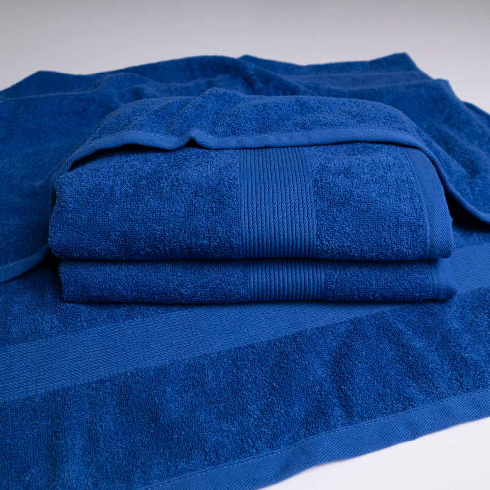 Рушник для рук та обличчя махровий з Бордюром GM Textile 40х70см 400г/м2 (Синій) Суми - фото 13