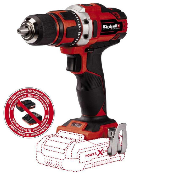 Шуруповерт Einhell TE-CD 18/40 Li-Solo : 18V ( без аккума и зарядки) 4513925 Киев - изображение 1