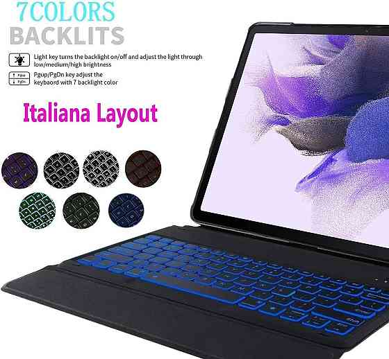 Чохол-клавіатура для Samsung Galaxy Tab S10+ /S9+ Plus /Tab S9 FE+12.4 дюйми SM-X810/SM-X816B/SM-X818U/SM-X616B 2023 Дніпро