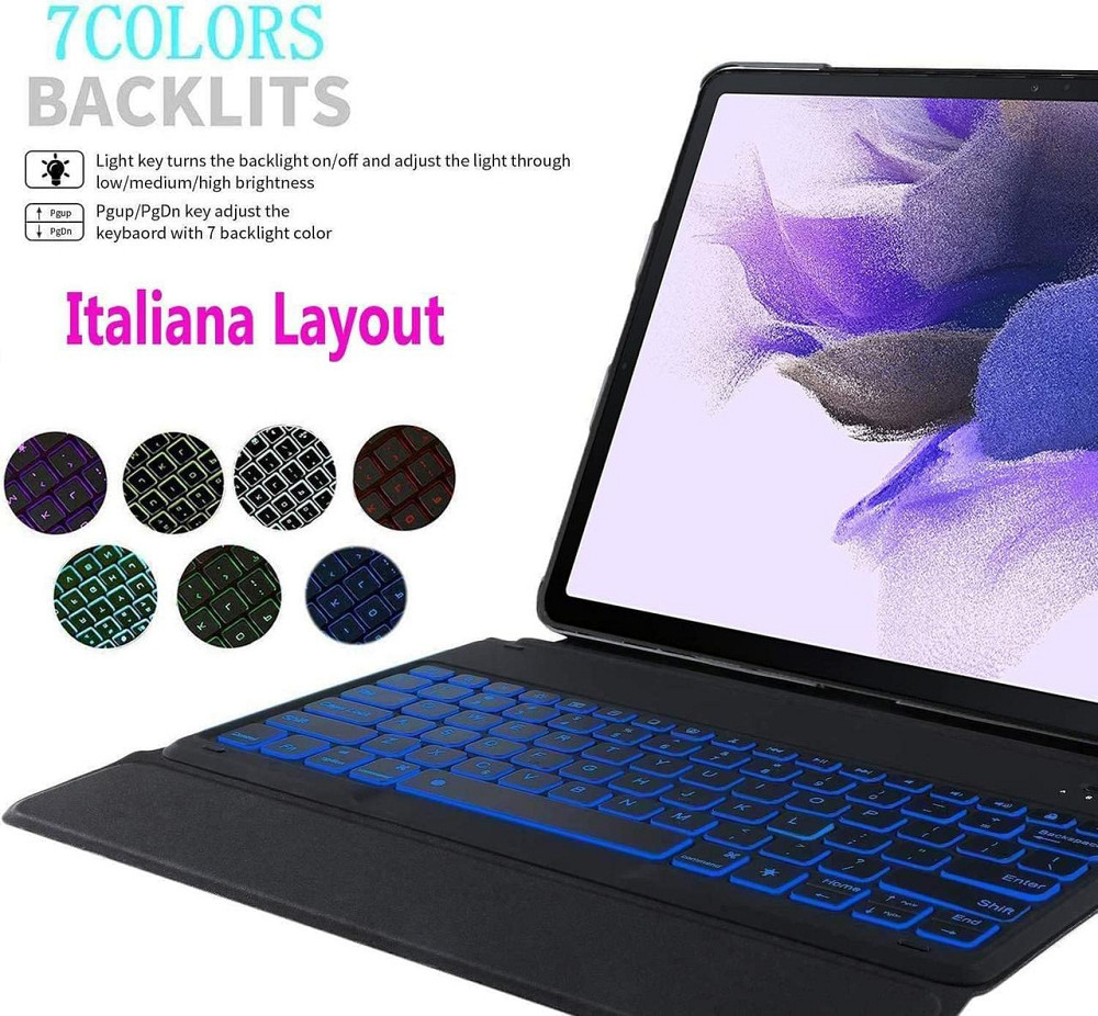 Чехол-клавиатура для Samsung Galaxy Tab S10+ /S9+ Plus /Tab S9 FE+12.4 дюйма SM-X810/SM-X816B/SM-X818U/SM-X616B 2023 Днепр - изображение 3