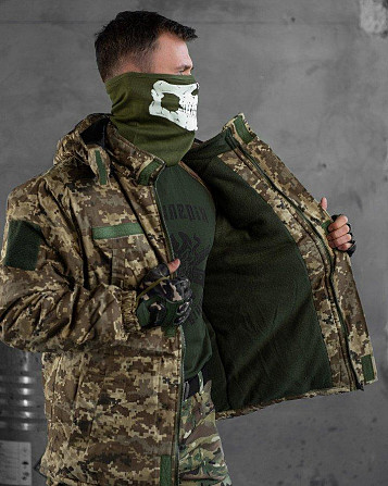 Бушлат чоловічий військовий армійський піксель теплий L Одесса - изображение 5