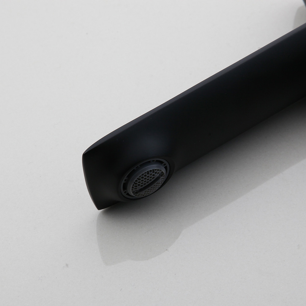 Дизайнерский смеситель для раковины однорычажный, горизонтальный монтаж WanFan Черный Каменец-Подольский - изображение 3