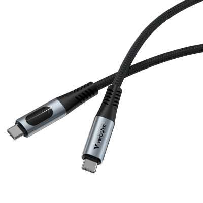 Дата кабель USB-C to USB-C 1.2m with display 100W black Verbatim (31848) Вінниця - фото 2