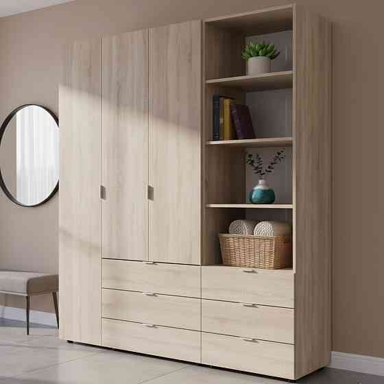 Шафа для одягу Doros Гелар Дуб сонома 3ДСП з пеналом 176.2х49.5х203.4 (DRS-011921) Львів