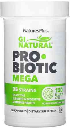 Пробіотик для травлення NaturesPlus Gi Natural Probiotic Mega 30 caps Київ