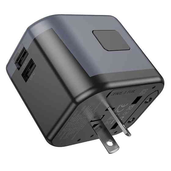 Мережевий зарядний пристрій BOROFONE BAC12 Leader 3-port(1C2A) universal conversion charger Black Одеса