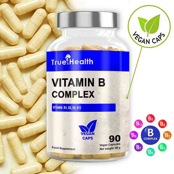 Комплекс вітамінів групи В True Health Vitamin B Complex 90 vegan caps Луцьк