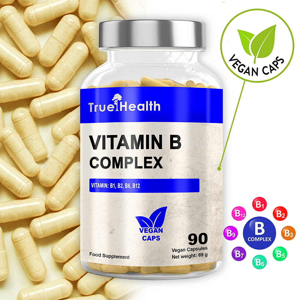 Комплекс витаминов группы В True Health Vitamin B Complex 90 vegan caps Луцк - изображение 2
