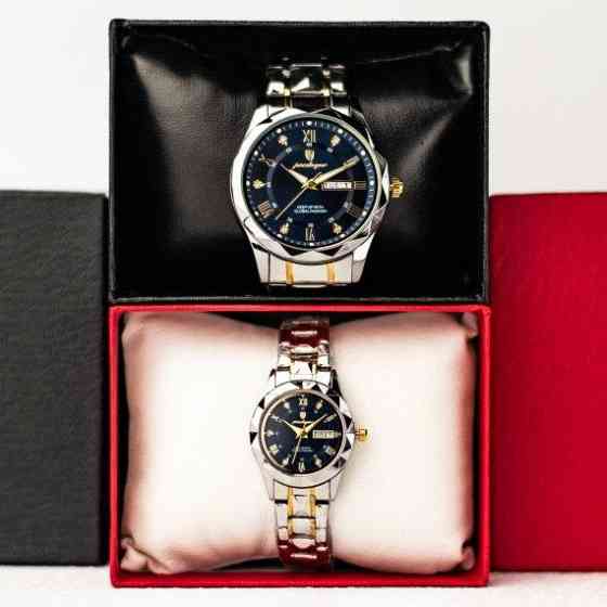 Комплект годинників для пари Poedagar Stava Couple (жіночі та чоловічі) 2 шт. Вінниця