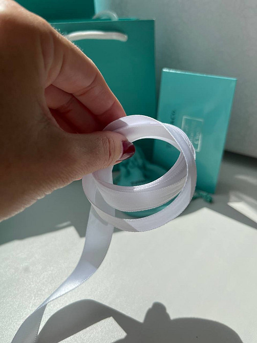 Tiffany / Тіффані подарункове паковання під кільце — коробочка, зовнішня коробочка, пакет, мішечок, протирка для срібла Одеса - фото 2