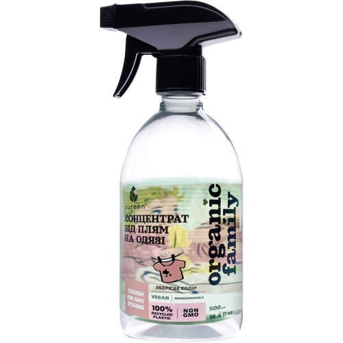 Натуральний універсальний плямовивідник-концентрат з Горобиною Purenn Organic Family 0,5 л Київ - фото 1