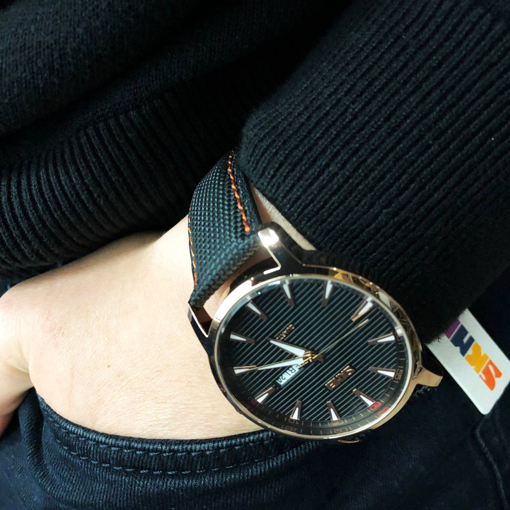 Наручний годинник SKMEI 9303RGBK, Елегантний годинник для чоловіків, Наручний ZY-911 чоловічий годинник Київ - фото 3