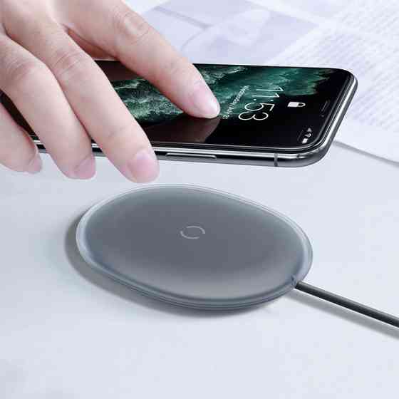 Бездротове зарядне BaseUs Jelly Wireless Charger 15 W black Київ