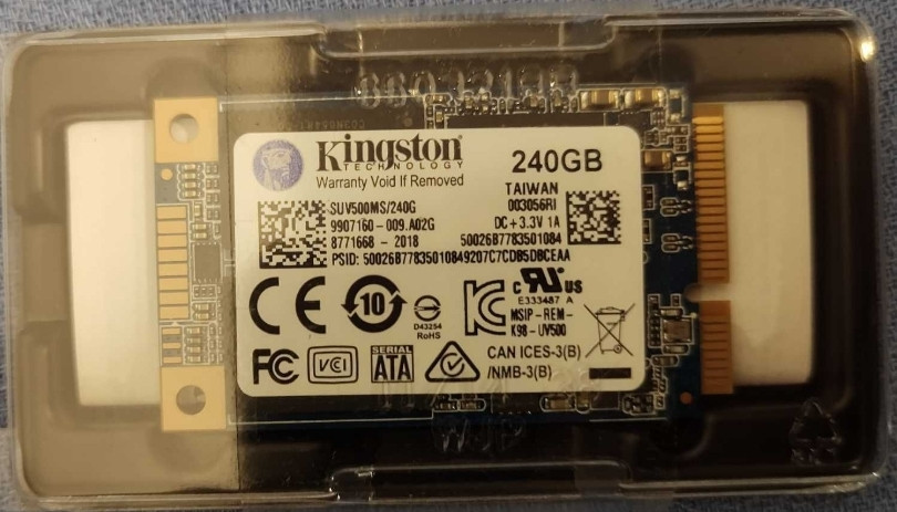 Новий SSD mSATA Kingston SUV500MS 240gb, Харків - фото 2