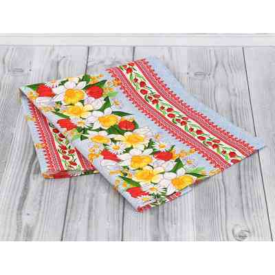 Полотенце Руно вафельное набивное Весенние цветы -3, 45х80 см (202.15_Весняні квіти_3) Винница