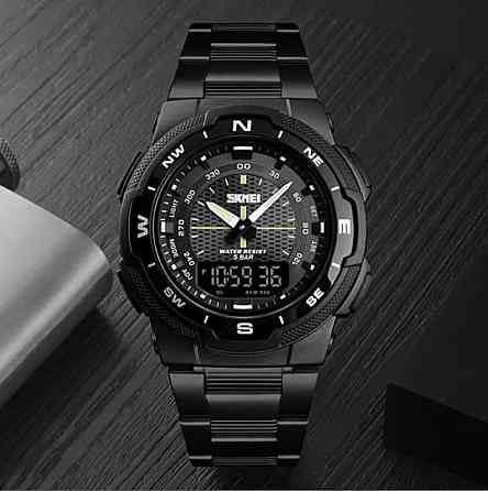 Мужские часы Skmei 1370 Marshal Черные Киев