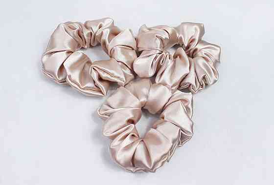 Набор резинок для волос атласный Пудровый Харьков