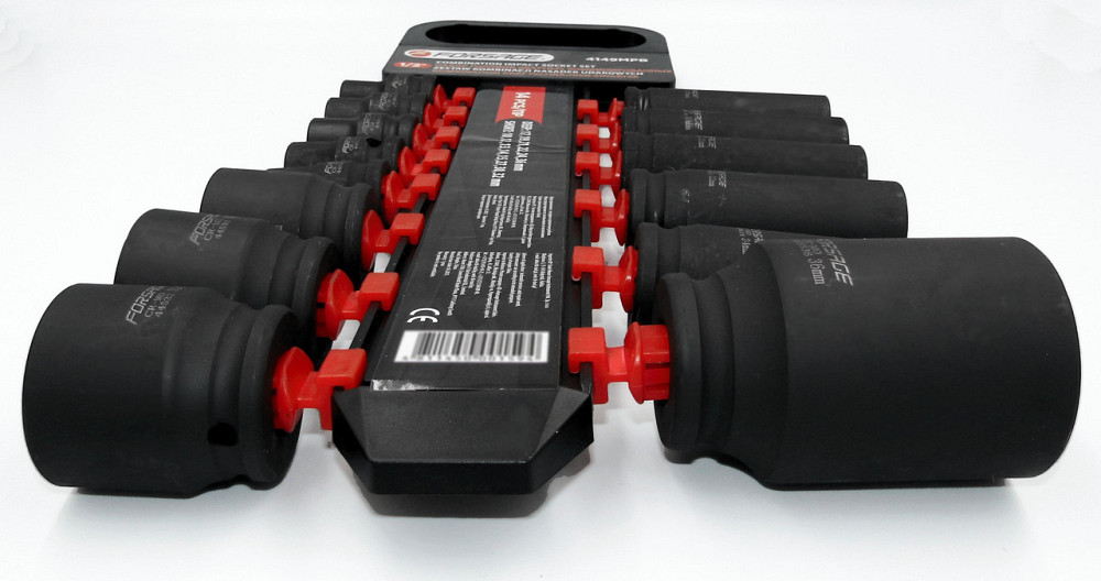 Набір ударних головок комбінований 14пр.,1/2''(короткі:10,12-15,27,30,32мм,глибокі:17,19,21,22,24,36мм),на Одесса - изображение 3