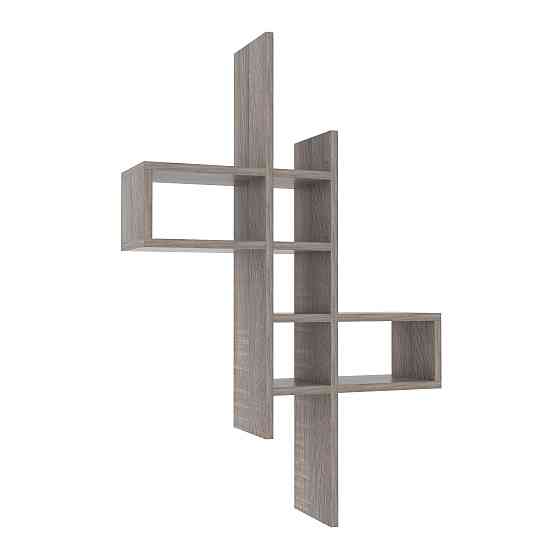 Полка навесная П-2, Дуб Сонома Трюфель, 630/180/960 Львов