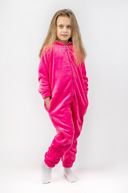 Дитяча піжама-кигурумі дитячий і підлітковий Єдиноріг, рожевий, домашня піжама топ Київ - фото 4