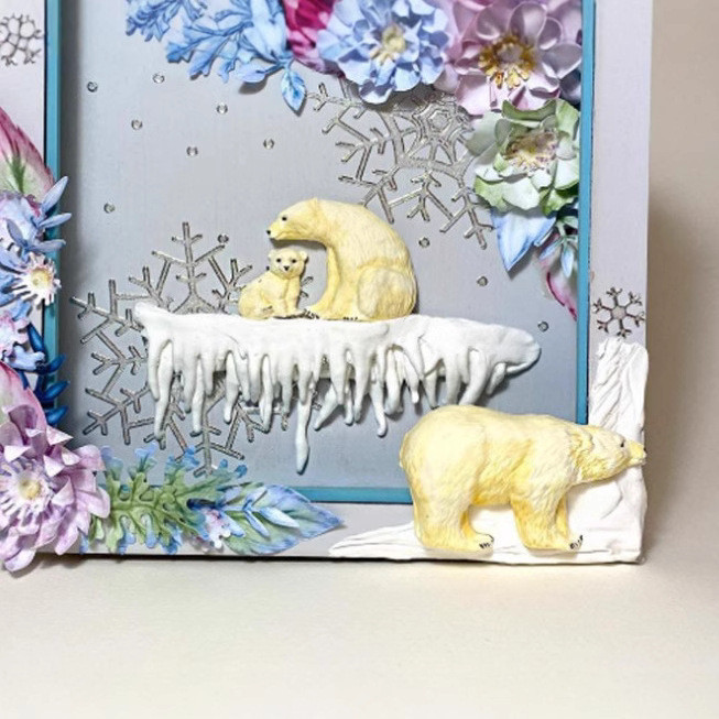 Молд силиконовый Медведь 160 на 66 мм серый Киев - изображение 8