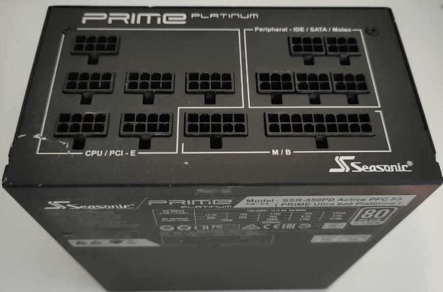 Блок питания 850W Seasonic PRIME Ultra 850 Platinum. Харьков - изображение 1