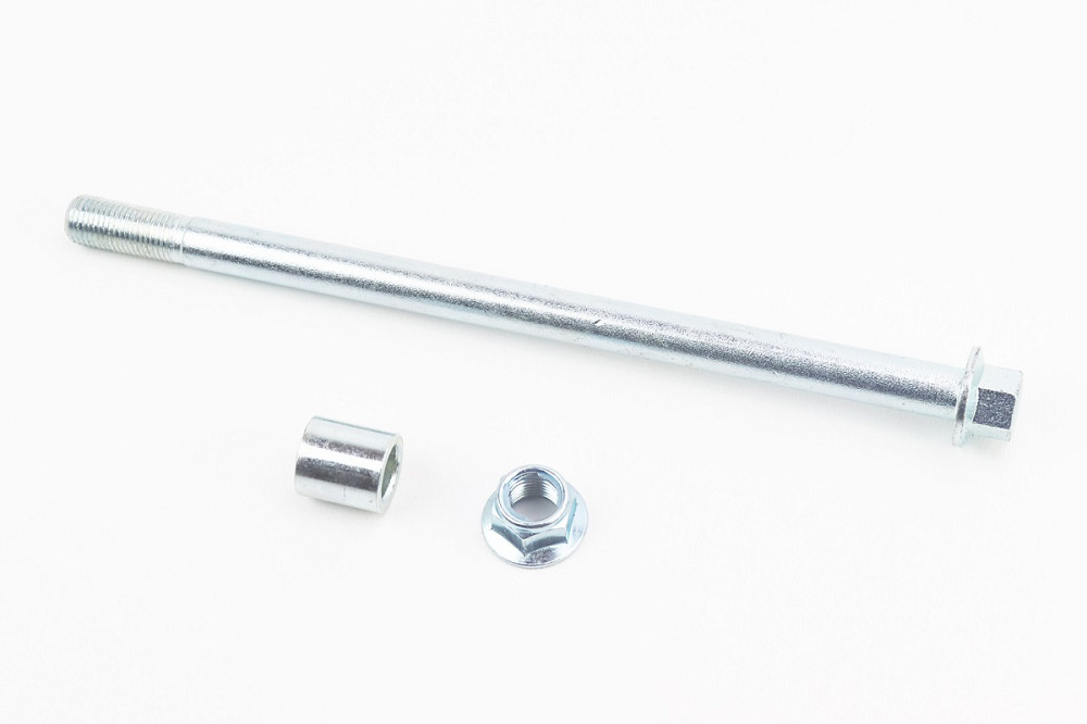 Вісь колеса переднього (під алюм. диск) d12mm; L210mm + втулка, гайка Київ - фото 1