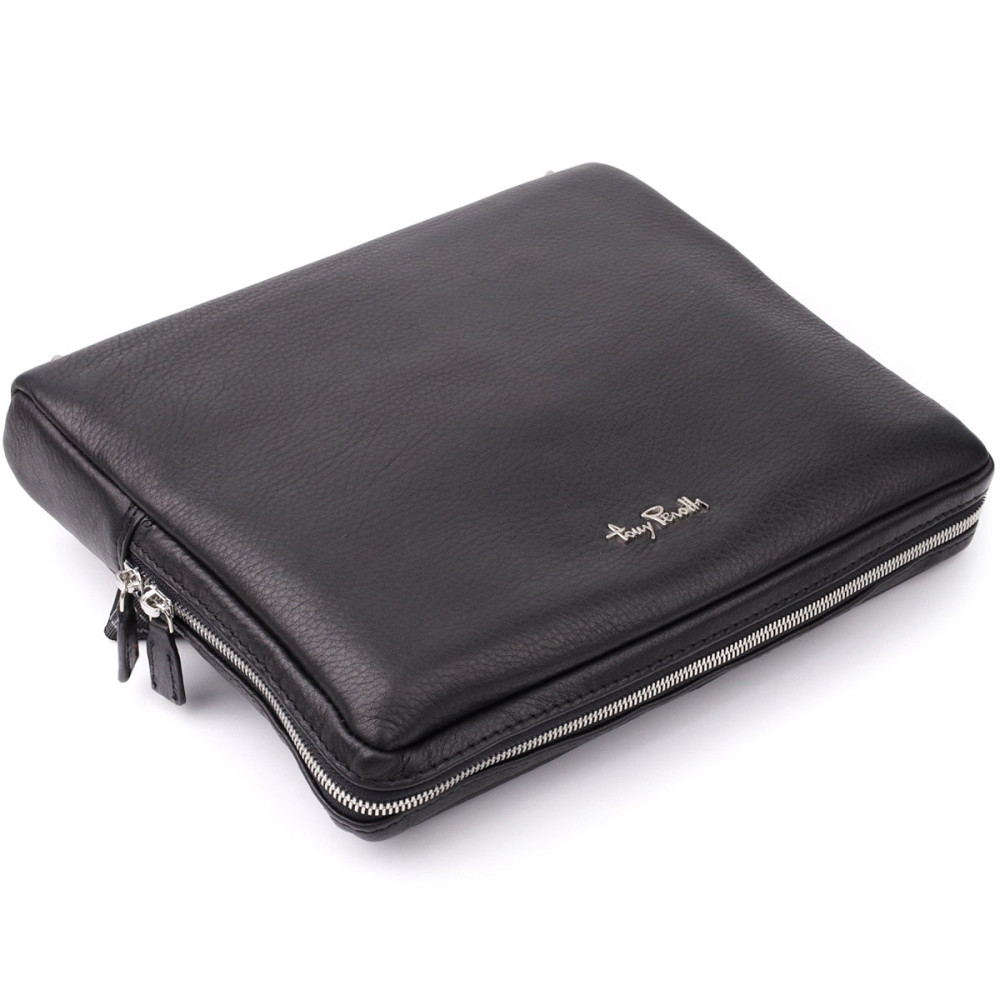 Мужская сумка для планшета из мягкой натуральной кожи Tony Perotti 20846_1 (9594-28) nero Черный Киев - изображение 7