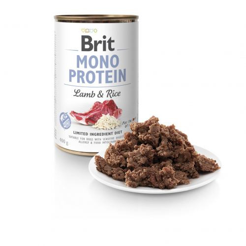 Корм вологий Brit Mono Protein Lamb and Rice для собак з ягнятиною та рисом 400 г Киев - изображение 2