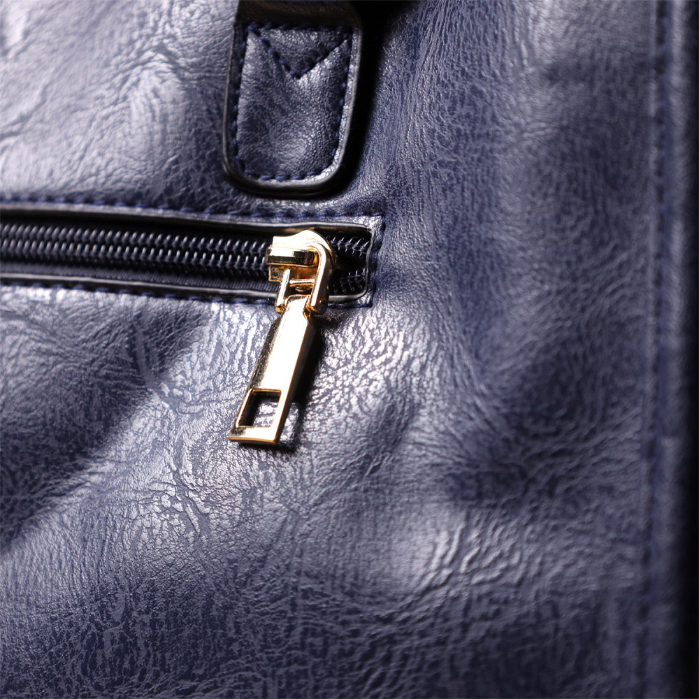 Ділова жіноча сумка з екошкіри Vintage sale_15132 Синій Київ - фото 10