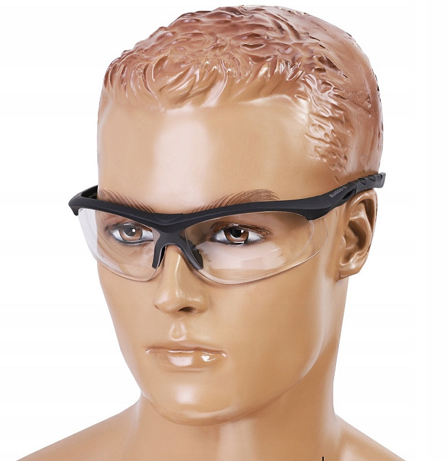 Тактические Очки защитные с стеклом поликарбонат + чехол Swisseye 