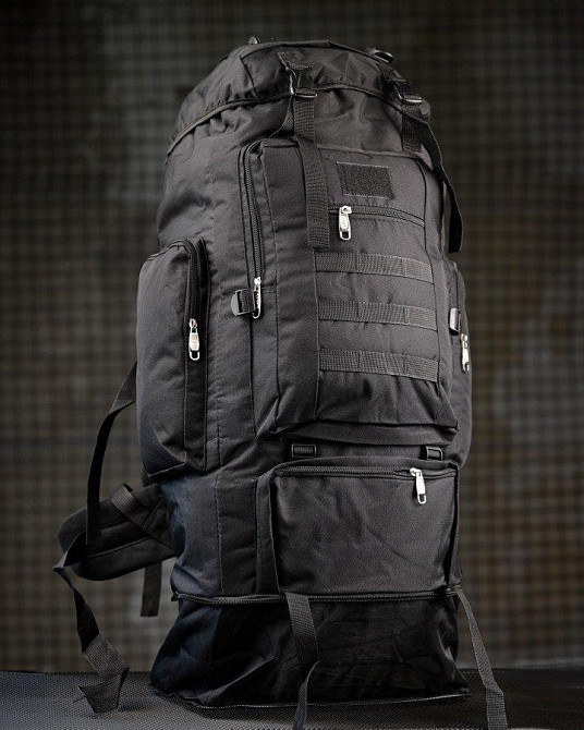 Милитари рюкзак 100л plentsfil черный ПП7953 Одесса - изображение 1