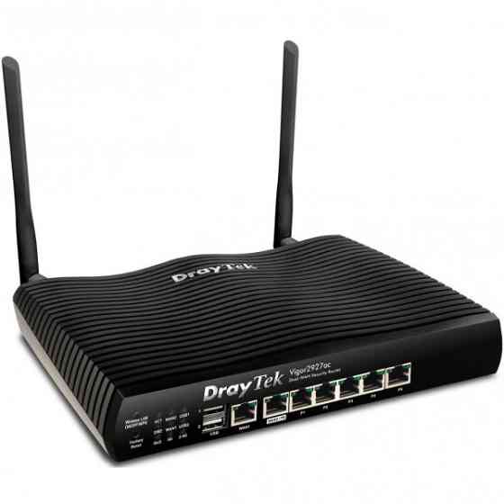 Маршрутизатор Drytek Vigor 2927ac, 2(6) WAN GbE, 5 LAN GbE, 2 USB 2.0, 50 VPN, Multi-LAN (8+DMZ+IP R Киев
