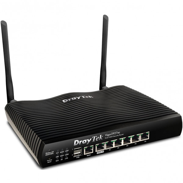 Маршрутизатор Drytek Vigor 2927ac, 2(6) WAN GbE, 5 LAN GbE, 2 USB 2.0, 50 VPN, Multi-LAN (8+DMZ+IP R Киев - изображение 2