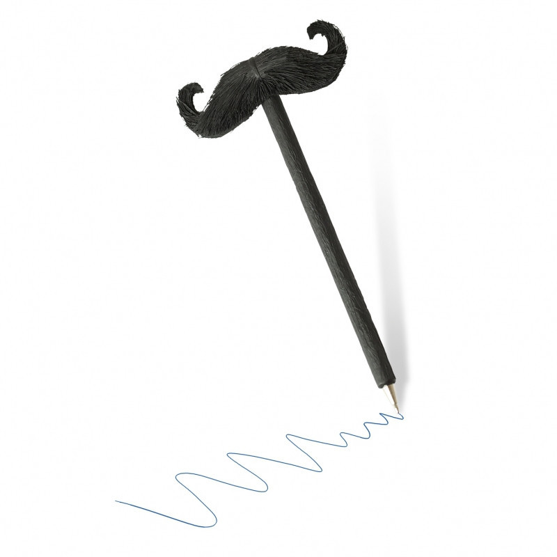 Ручка кулькова з вусами-гумкою Invotis "Mustache" Рівне - фото 1