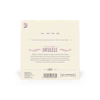 Струны для гитары D'Addario Titanium Ukulele Concert (EJ87C) Винница