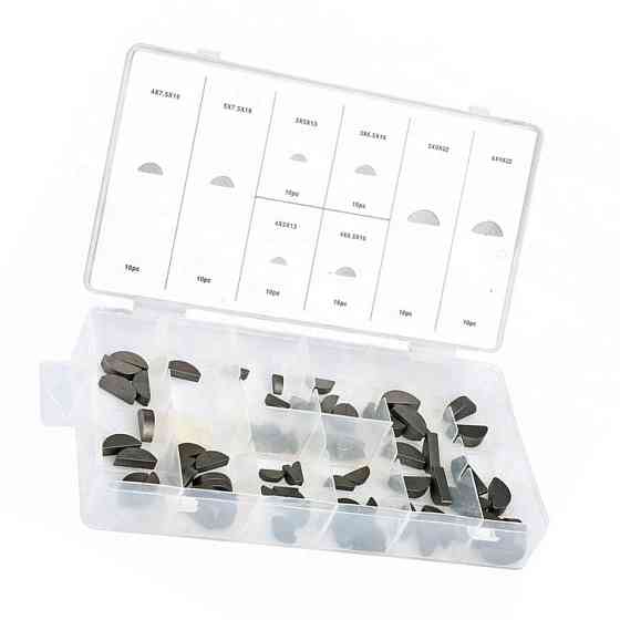 Шпонки напівкруглі в наборі 80 шт. (8 видів) Мукачево