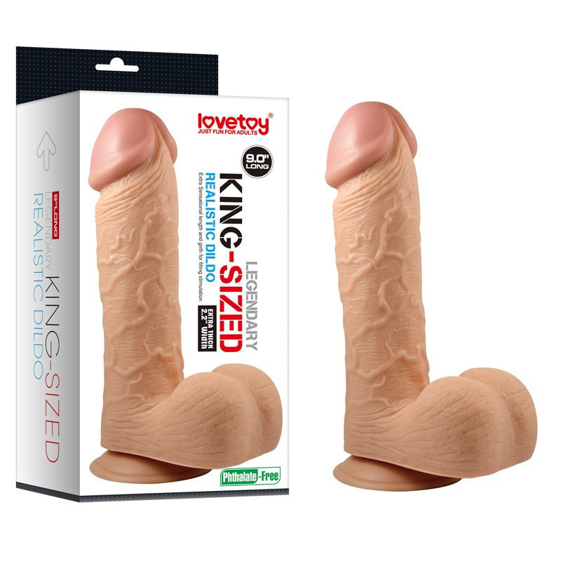 Реалистичный фаллоимитатор с мошонкой 9 KING-SIZED DILDO Sex Aura Киев - изображение 3