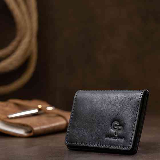 Кожаная обложка для прав GRANDE PELLE 11539 Синий Киев