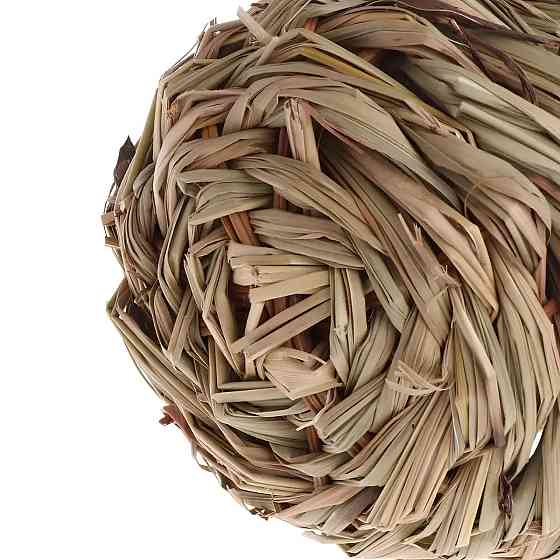 Гніздо - Будиночок для птахів RESTEQ із спеціального плетеного волокна, годівниця для диких птахів, шпаківня Київ