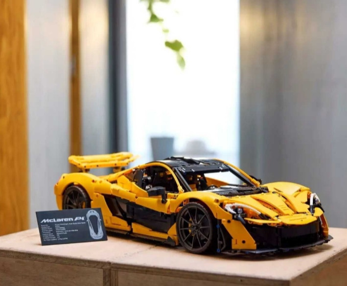 Конструктор машинки Technic McLaren P1 маштаб 1:8 3893 деталей Техник Макларен желтая Киев - изображение 9