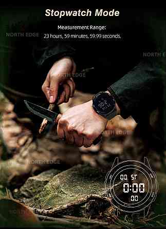Годинник чоловічий водостійкий тактичний North Edge Terrax Brutal Green (2 ремінці) Вінниця