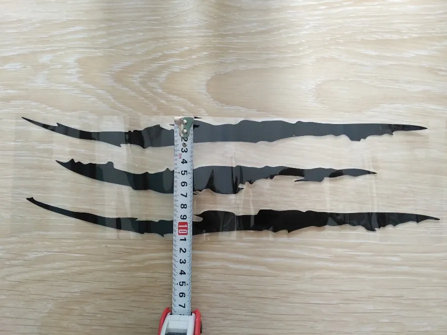 Наклейка на авто в виде Царапины Когтем Черная Киев - изображение 7